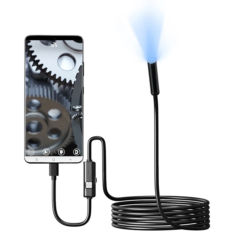 Endoscope Inspection Camera - 7.0MM TYPE-C Endoscope Camera IP67 Waterproof