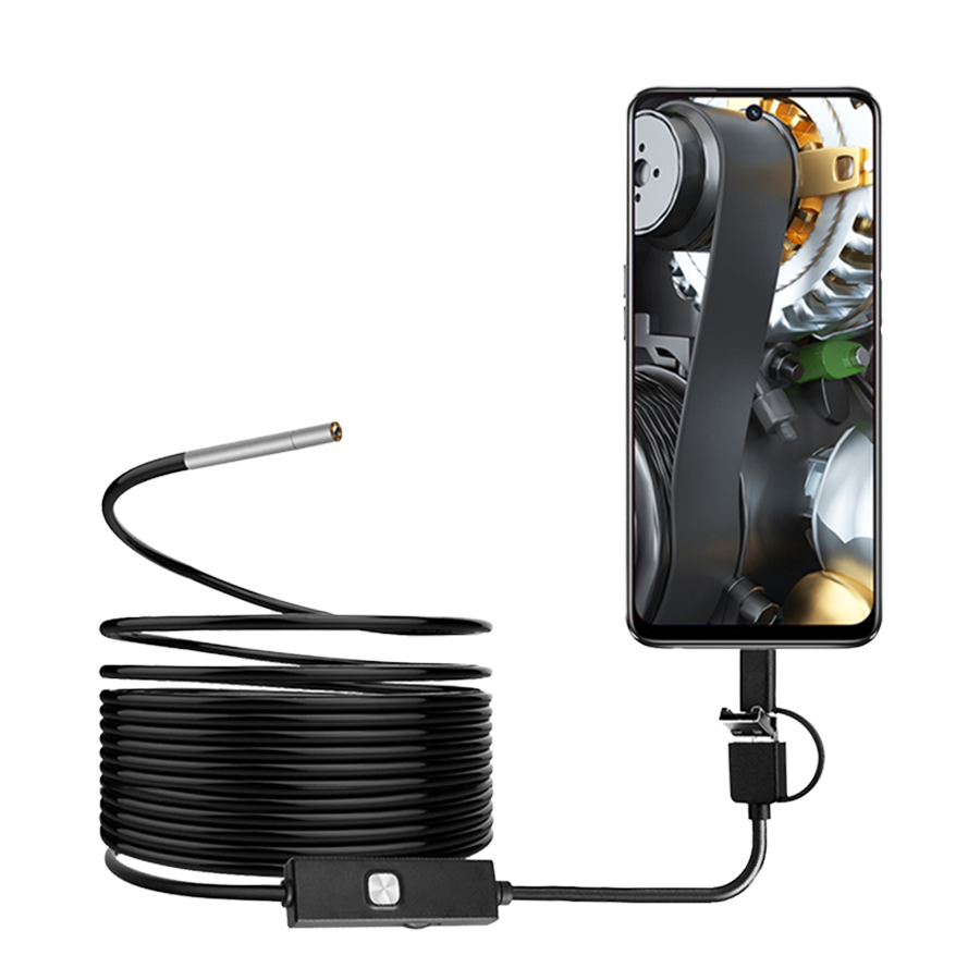 Endoscope Inspection Camera - Dearsee 3 in 1 Android USB