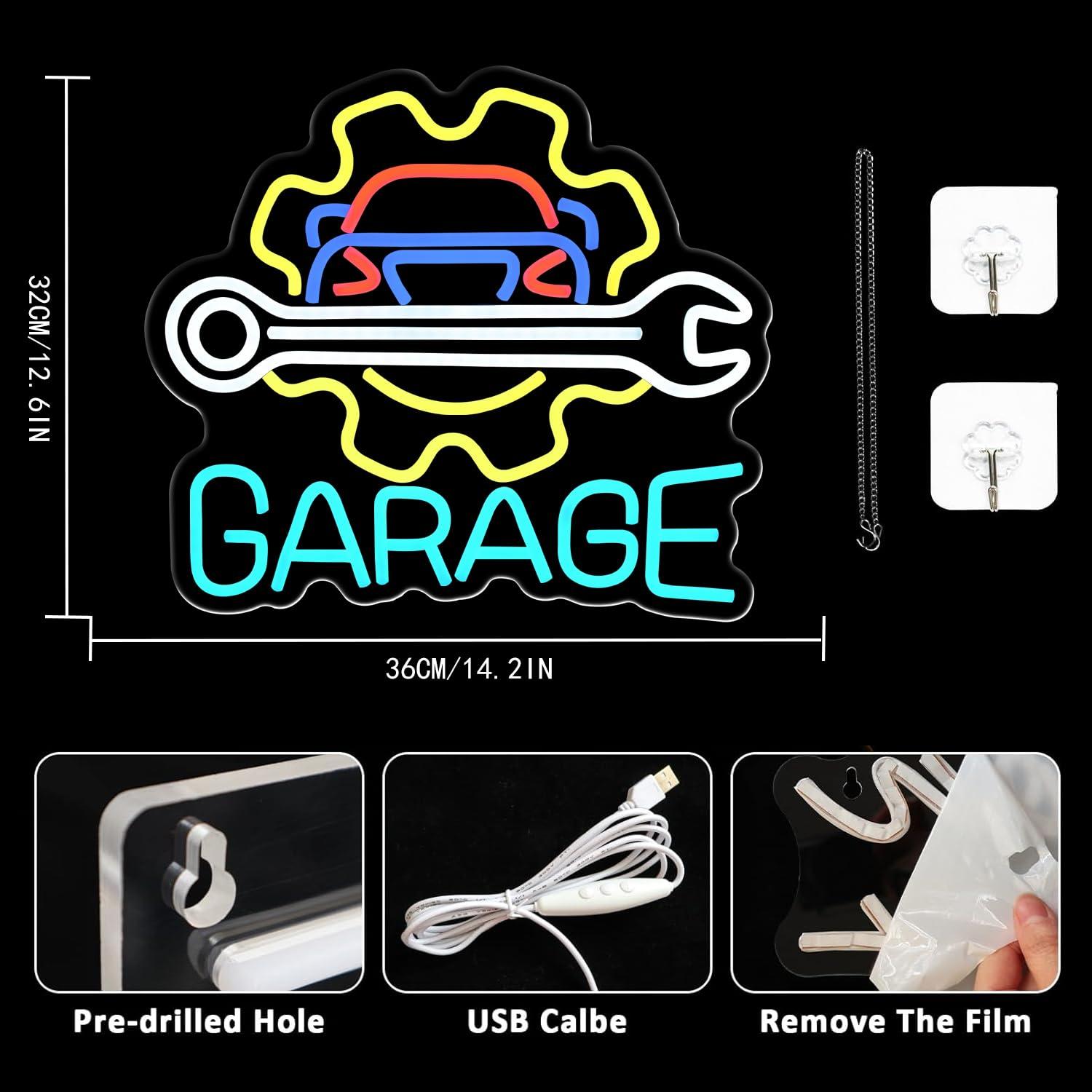 Garage Neon Sign USB Powered L - огляд і ціна Auto Repair Shops