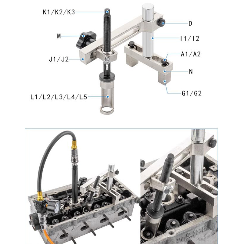 Cylinder Head Service Set Tool - огляд і ціна Valve Spring Compressor