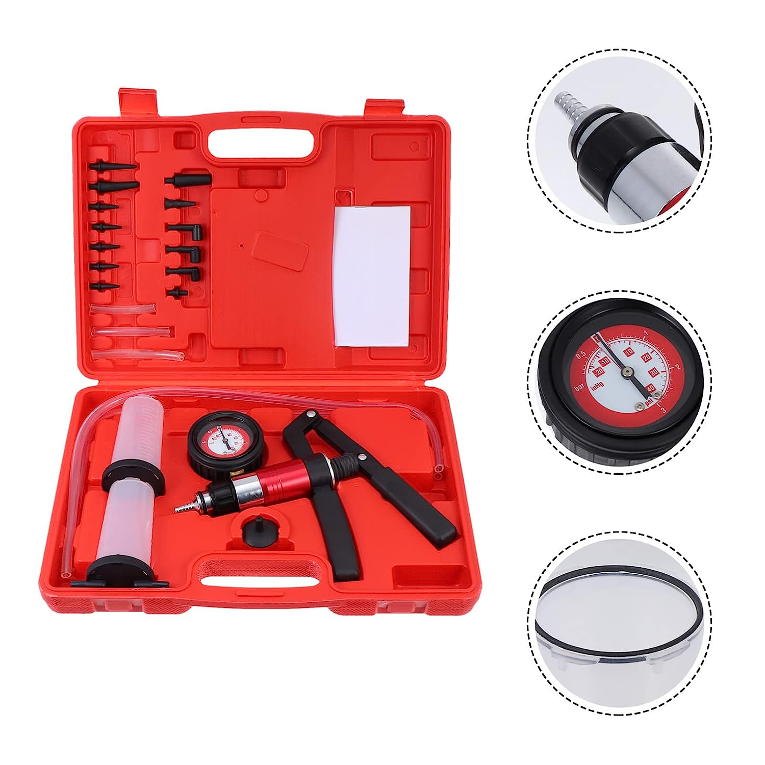 21PCS Hand Held Vacuum Pistol  - огляд і ціна Brake Bleeder Kit