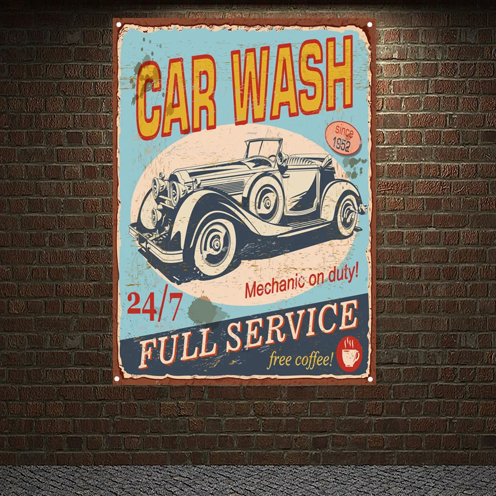 Vintage CAR Wash Full Service  - огляд і ціна Auto Repair Shop Banners