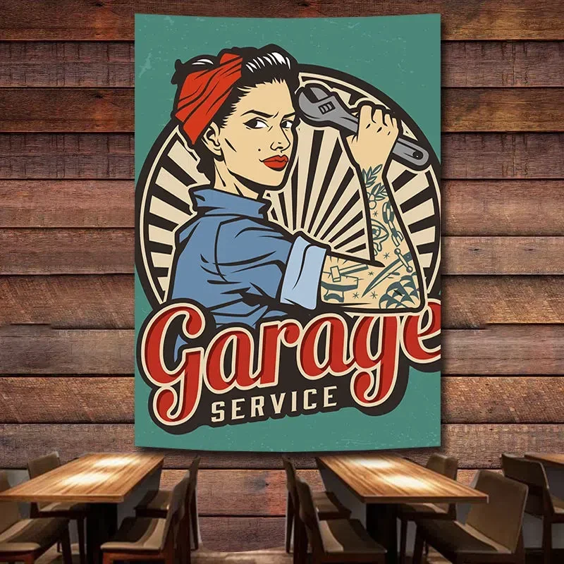 GARAGE SERVICE Vintage Car Rep - огляд і ціна Auto Repair Shop Banners