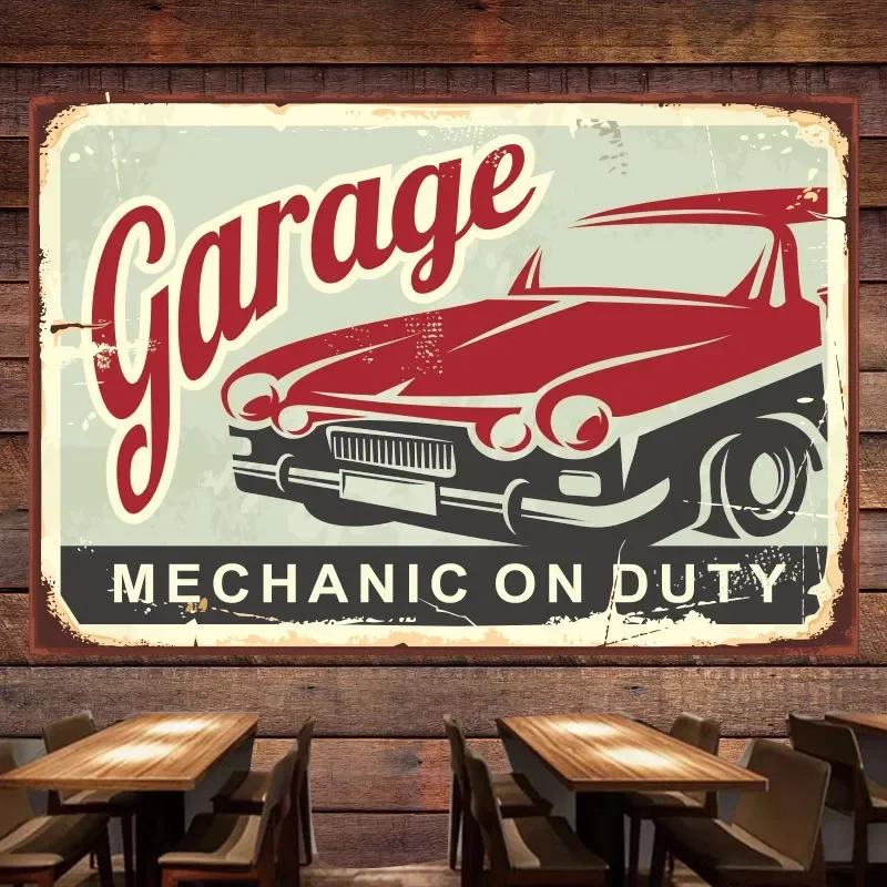 MECHANIC ON DUTY Vintage Cars  - огляд і ціна Auto Repair Shop Banners