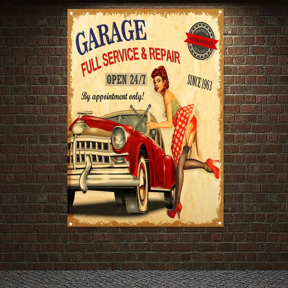 Vintage CAR Full SERVICE & REP - огляд і ціна Auto Repair Shop Banners