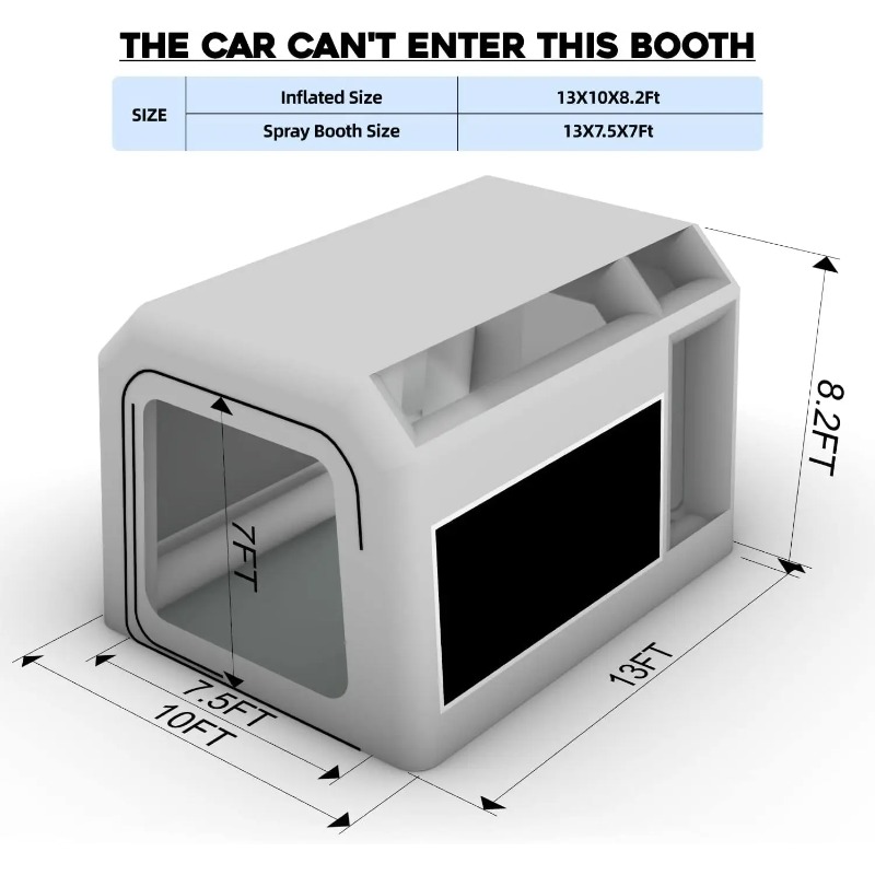 【Hot Sale】Durable Vehicle Infl - огляд і ціна Inflatable Paint Booth